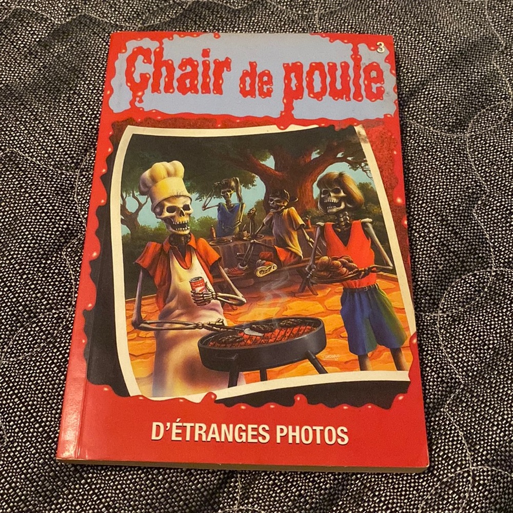 Goosebumps Strange Pictures paper back book French Copy